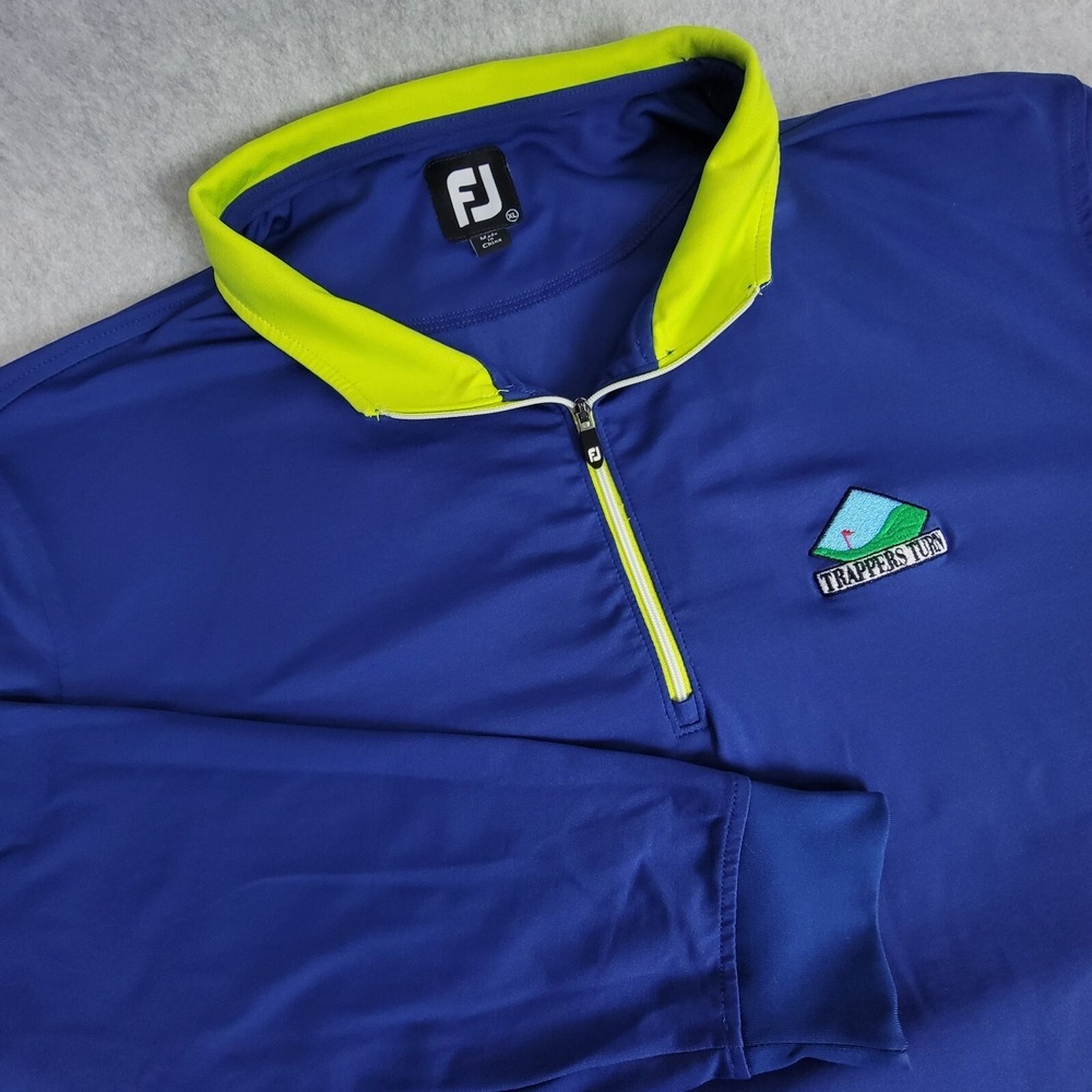 FootJoy FJ Golf Pullover 1/4 Zip Mens XL Performance Stretch Long Sleeve Collar‎